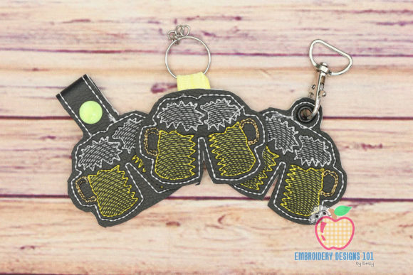Beer Cheers Mug Dink in the Hoop Keyfob Review
