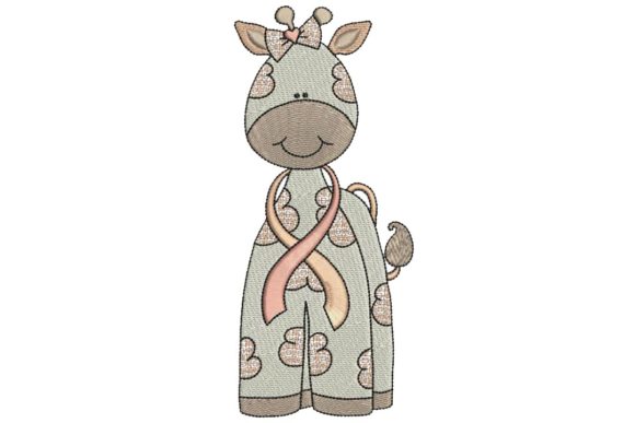 Breast Cancer Ribbon Giraffe Embroidery Review