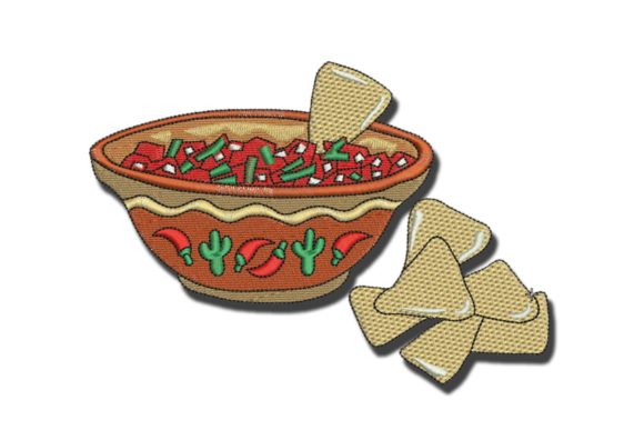 Chips and Salsa Embroidery for Seasonal Designs
