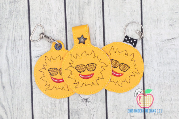 Cool Cartoon Sun ITH Keyfob Design Review