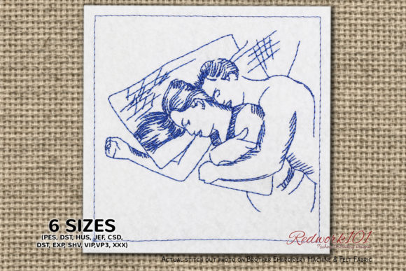 Couple in Bed Lineart Design Review