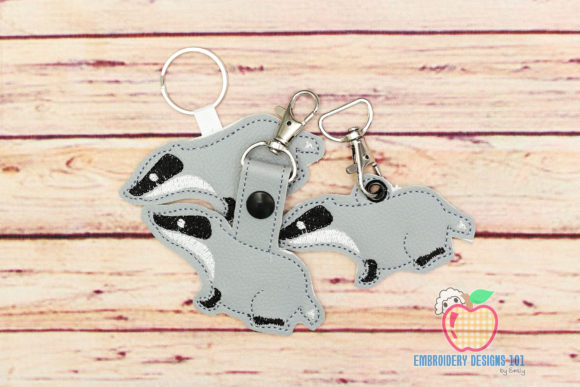 Cute Badger ITH Key Fob Pattern Review