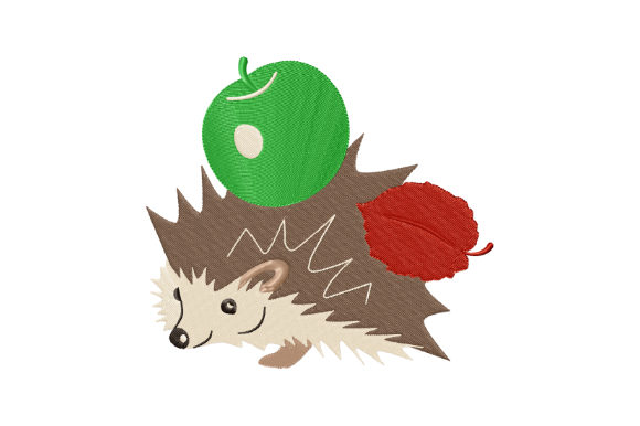 Cute Hedgehog with Apple Embroidery Review