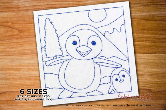 Happy Penguin Winter Scene Embroidery Review