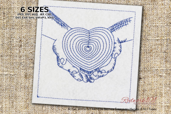 Heart Shaped Box Redwork Embroidery Review
