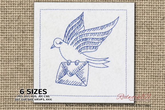Love Bird Carrying Letter Lineart Design Review