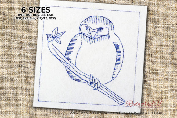 Northern Pygmy Owl Lineart Design for Holiday Creations