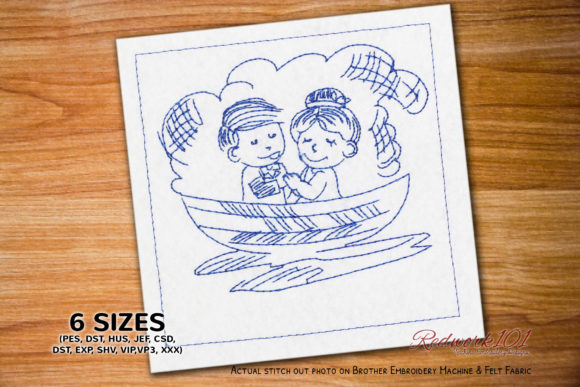 Review of Lovely Couple in Boat Redwork