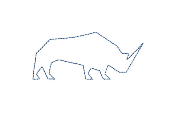 Rhinoceros Bean Stitch Review for Seasonal Embroidery