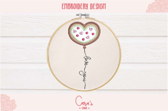 Valentine Cookie Balloon Aplique Review